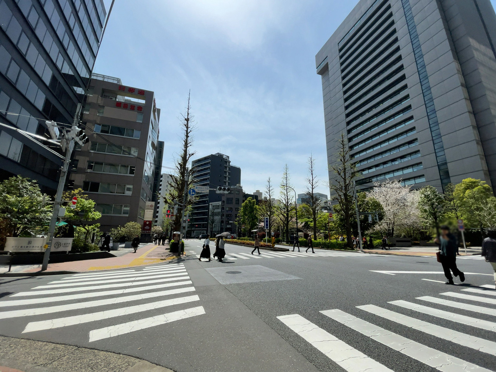 菱和ビルディング前面の通り
