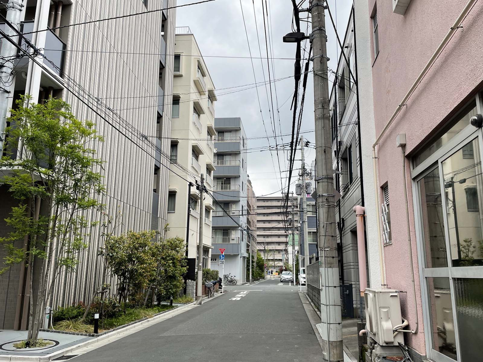 スズキビル前面の通り