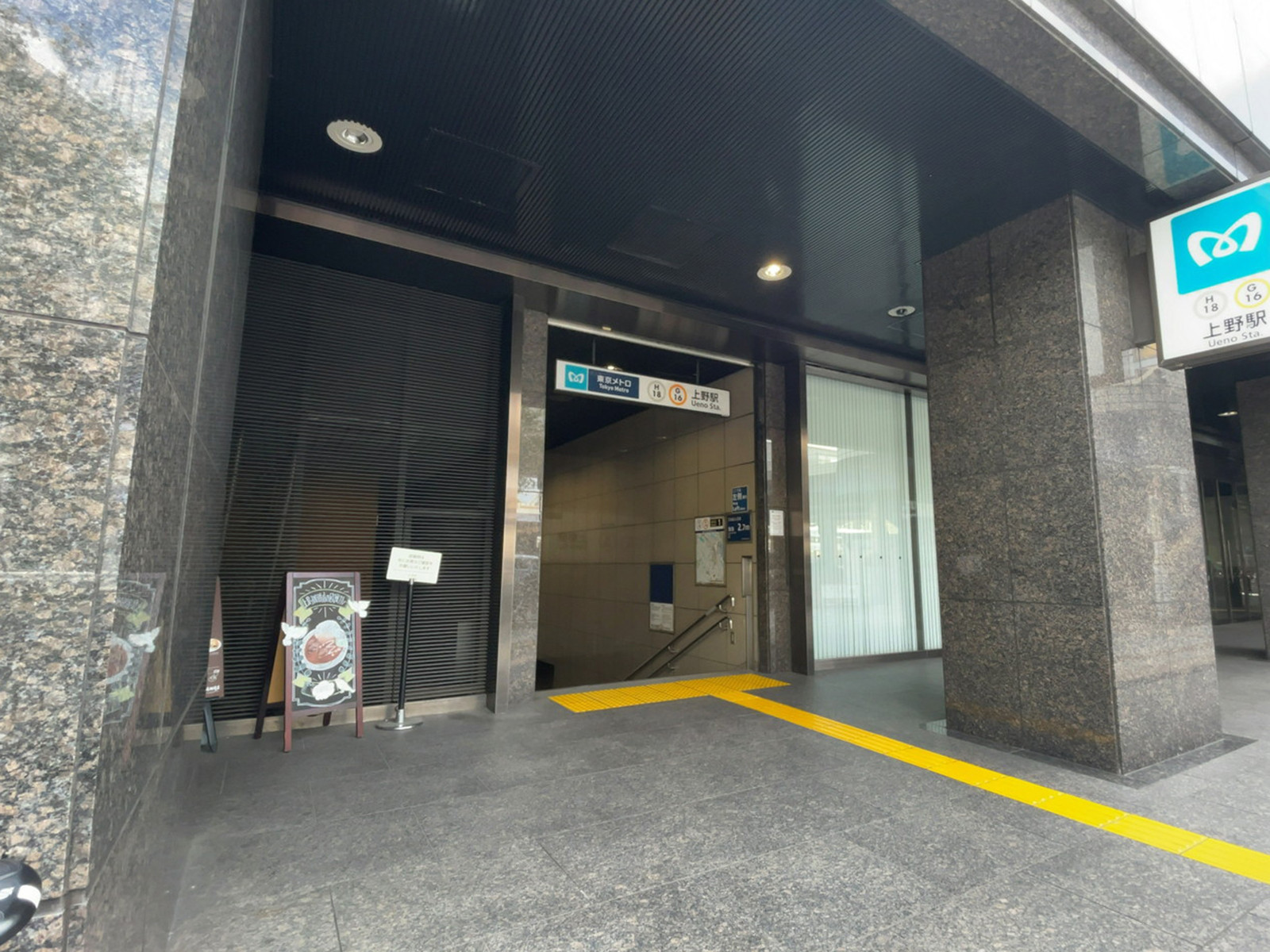 徒歩圏内の「上野駅」
