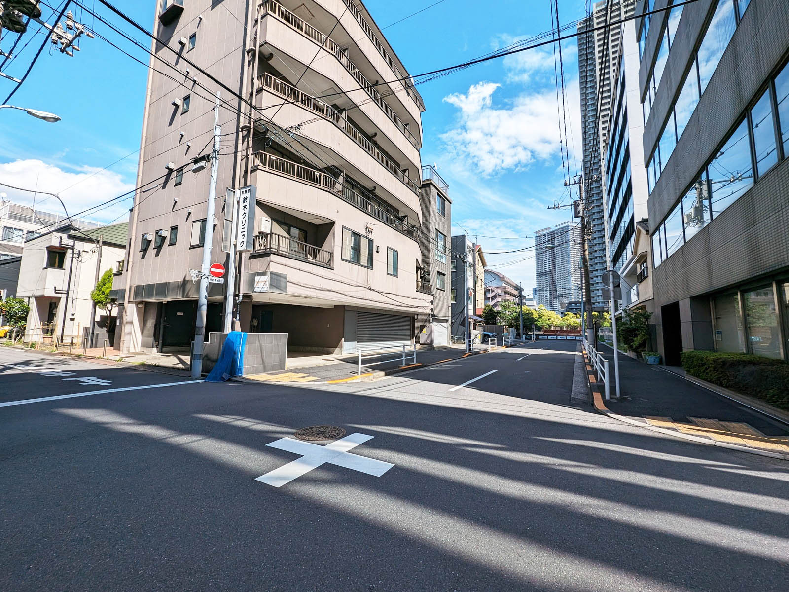 PROSPER長野ビル前面の通り