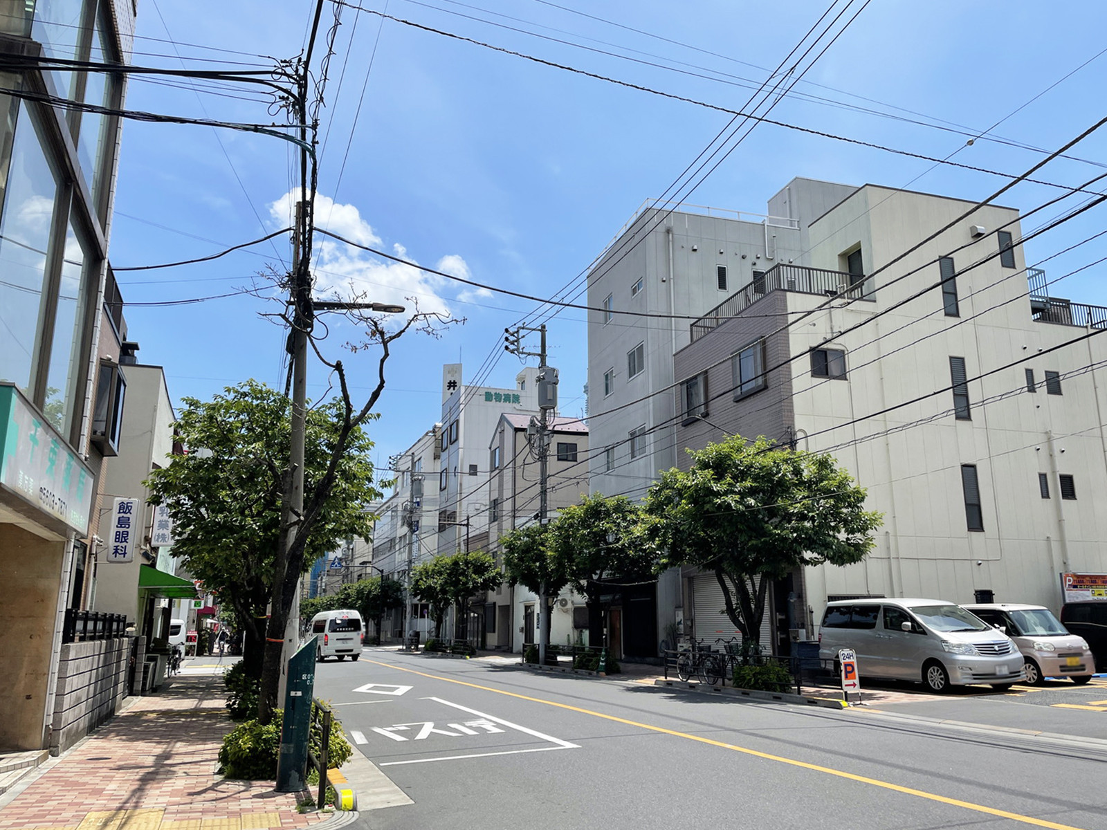 周辺は落ち着いた雰囲気のエリア