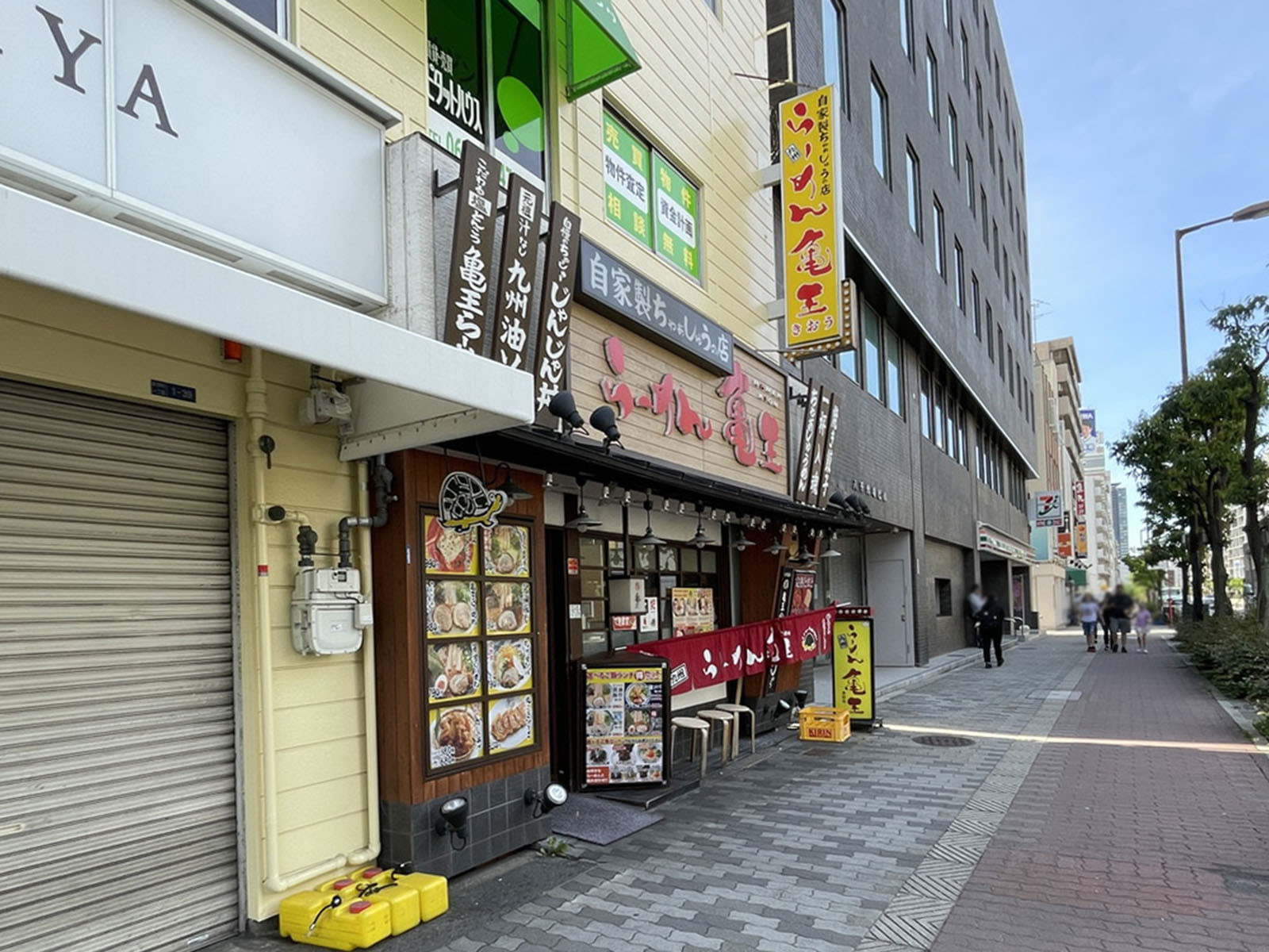 徒歩2分の九州らーめん亀王 森ノ宮店