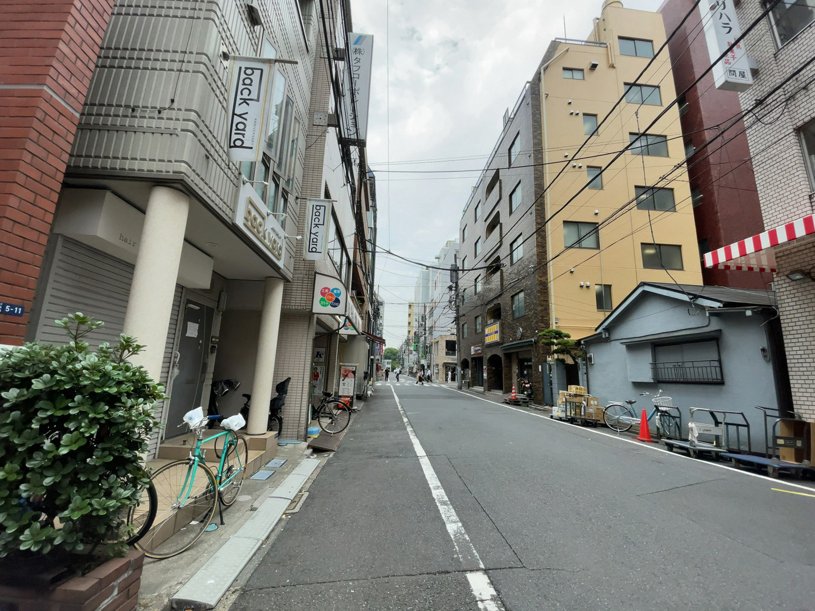 フナダ錦糸町駅前ビル前面の通り