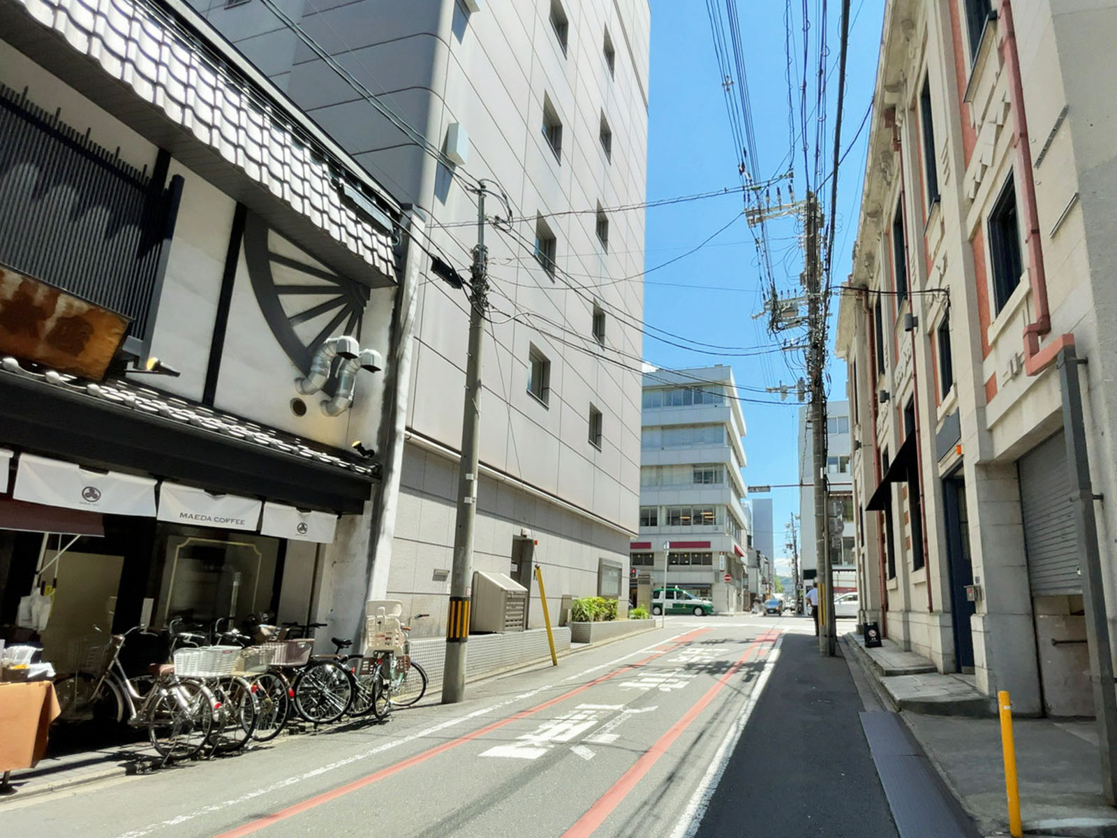 MJP烏丸ビル前面の通り