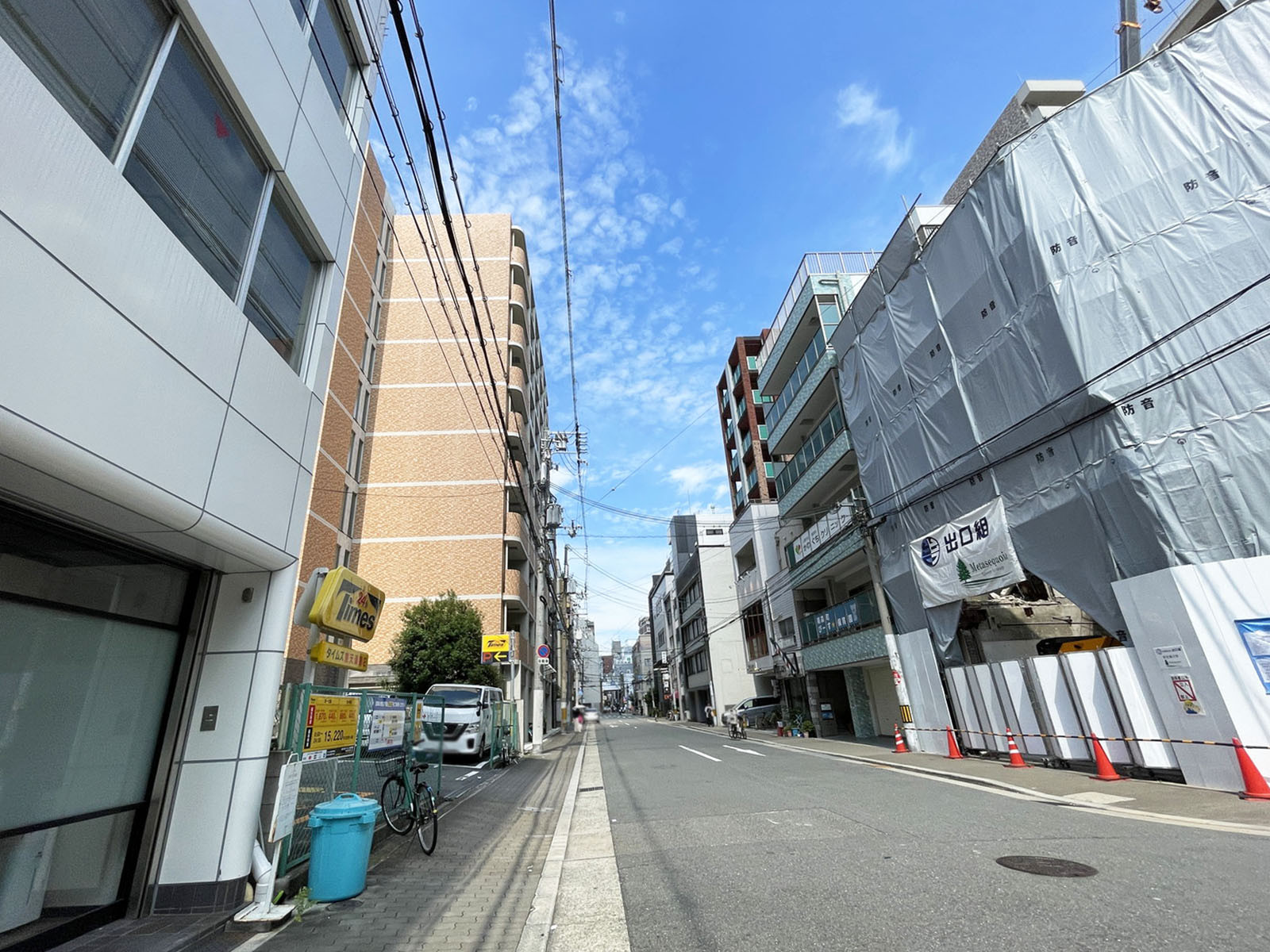 第9田渕ビル前面の通り