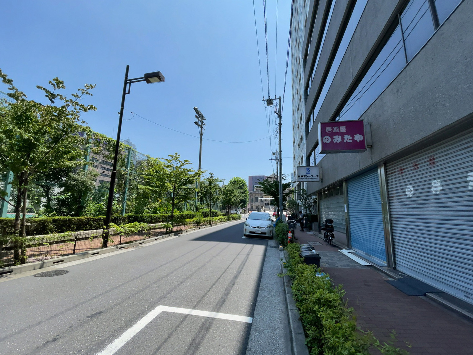 フェニックス東銀座第2ビル前面の通り