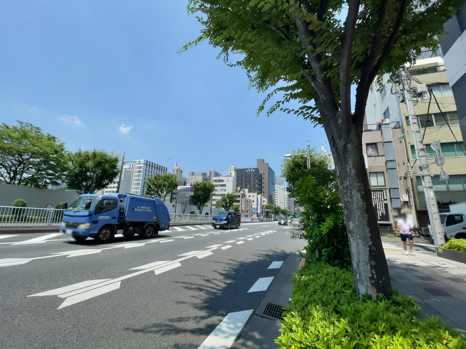 U square築地前面の通り