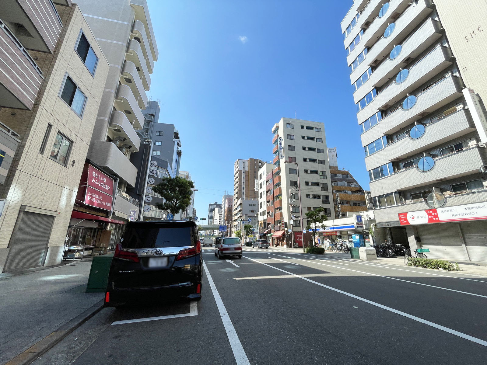 サイネックス旧本社ビル前面の通り