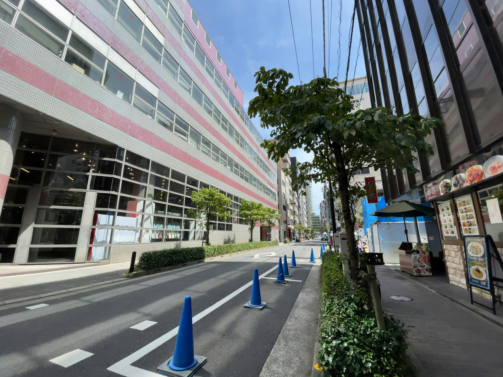 第一厚生館ビル前面の通り