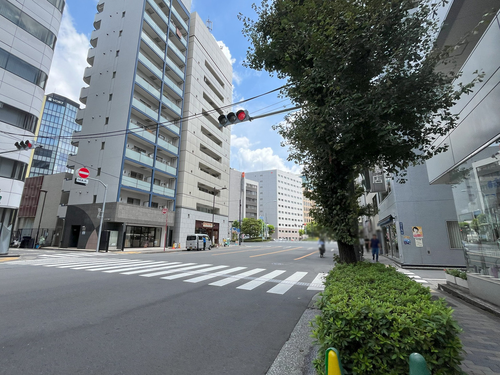 ニュー山本ビル前面の通り