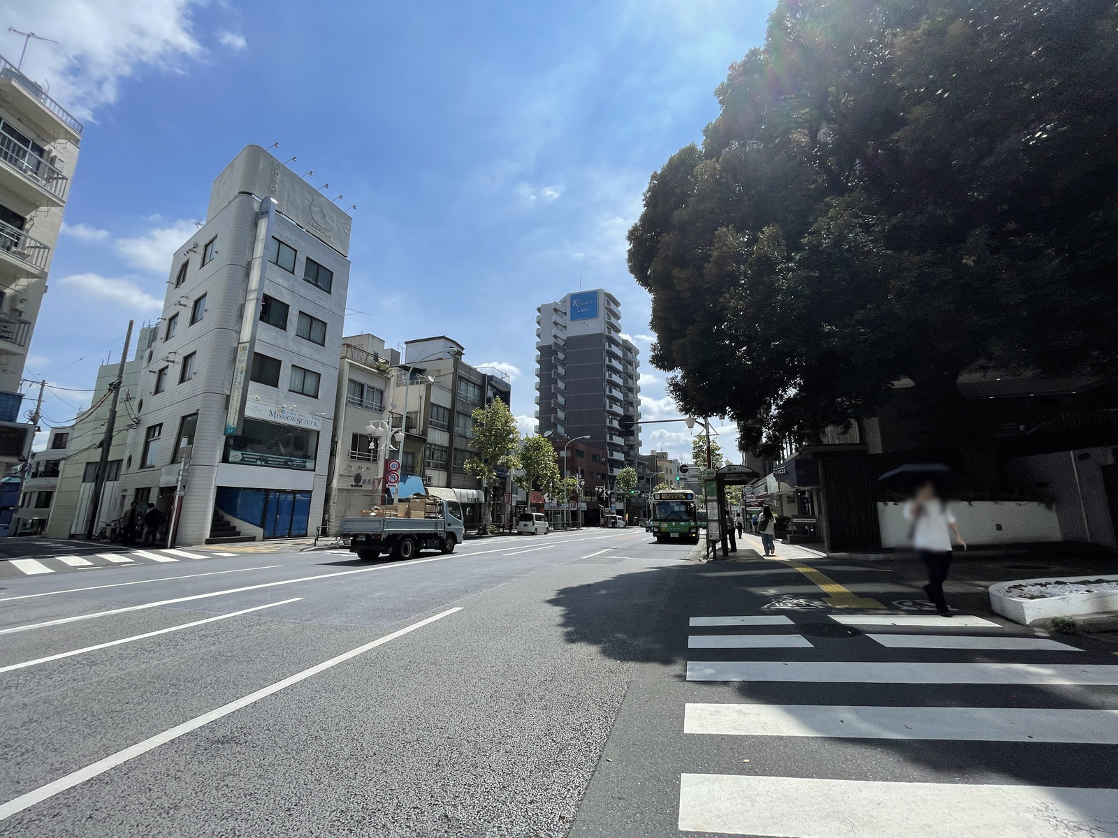 VORT西早稲田前面の通り