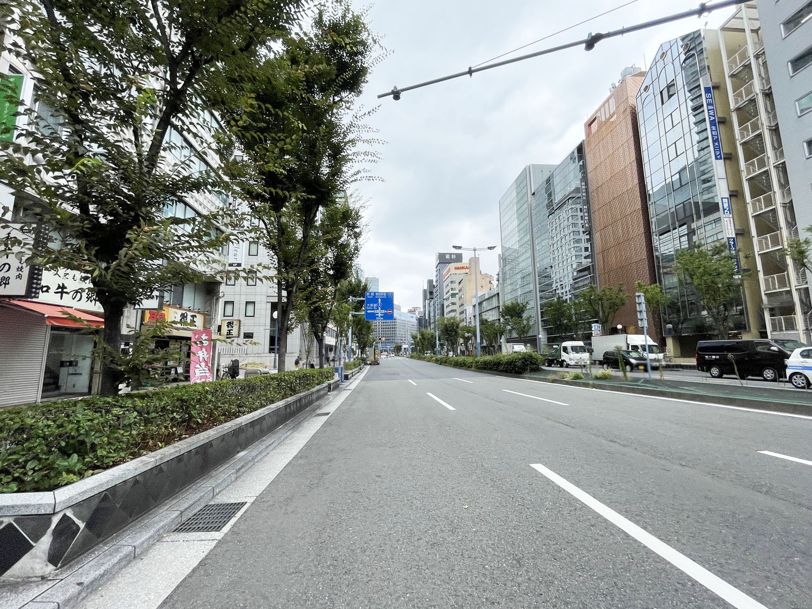 桜橋第一ビル前面の通り