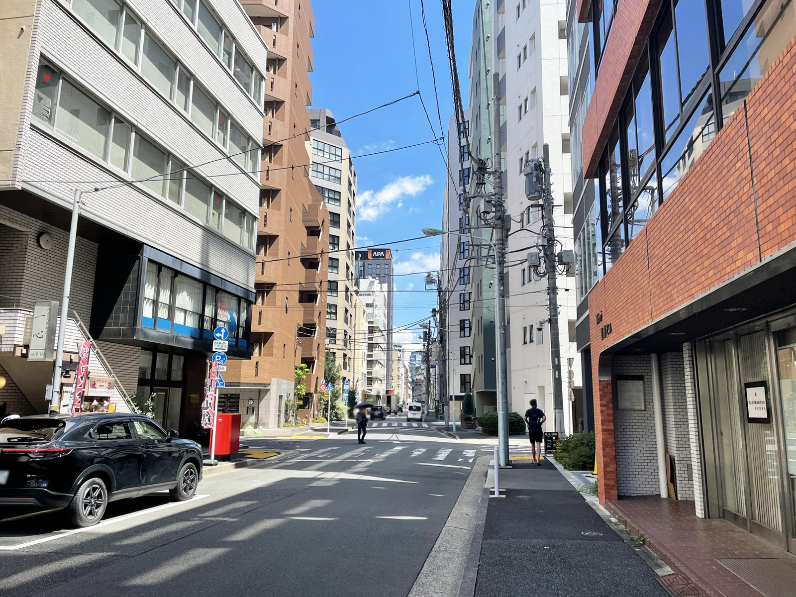 aLATO日本橋小伝馬町前面の通り