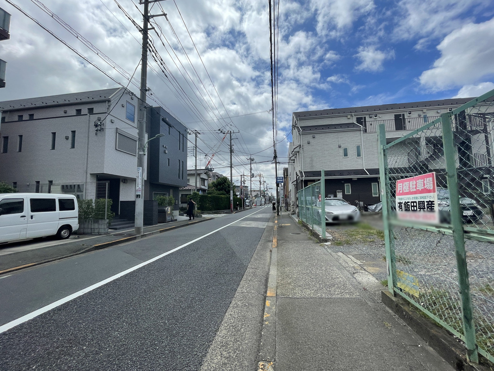 グランディール池上前面の通り