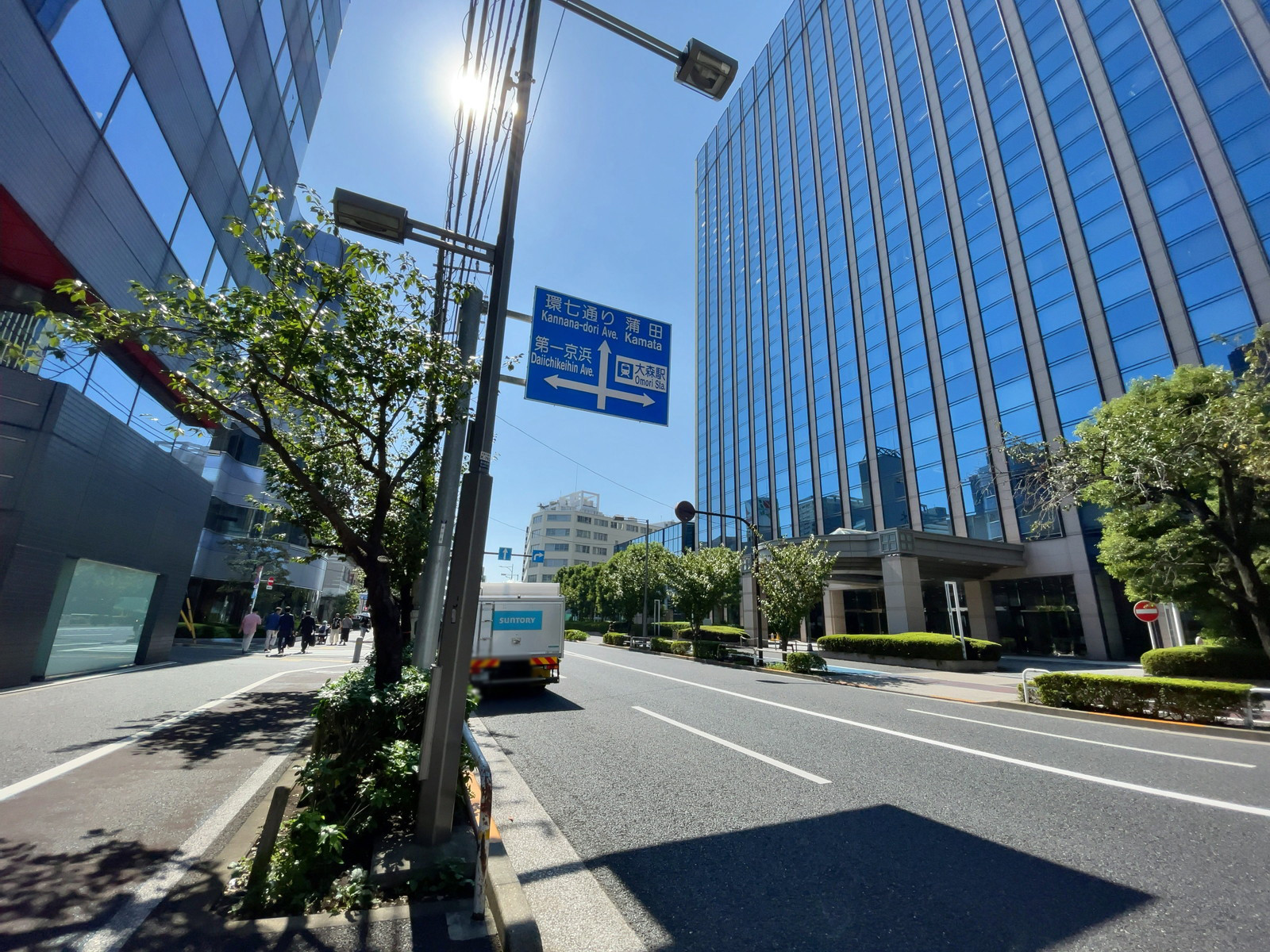 大森プラザビル前面の通り