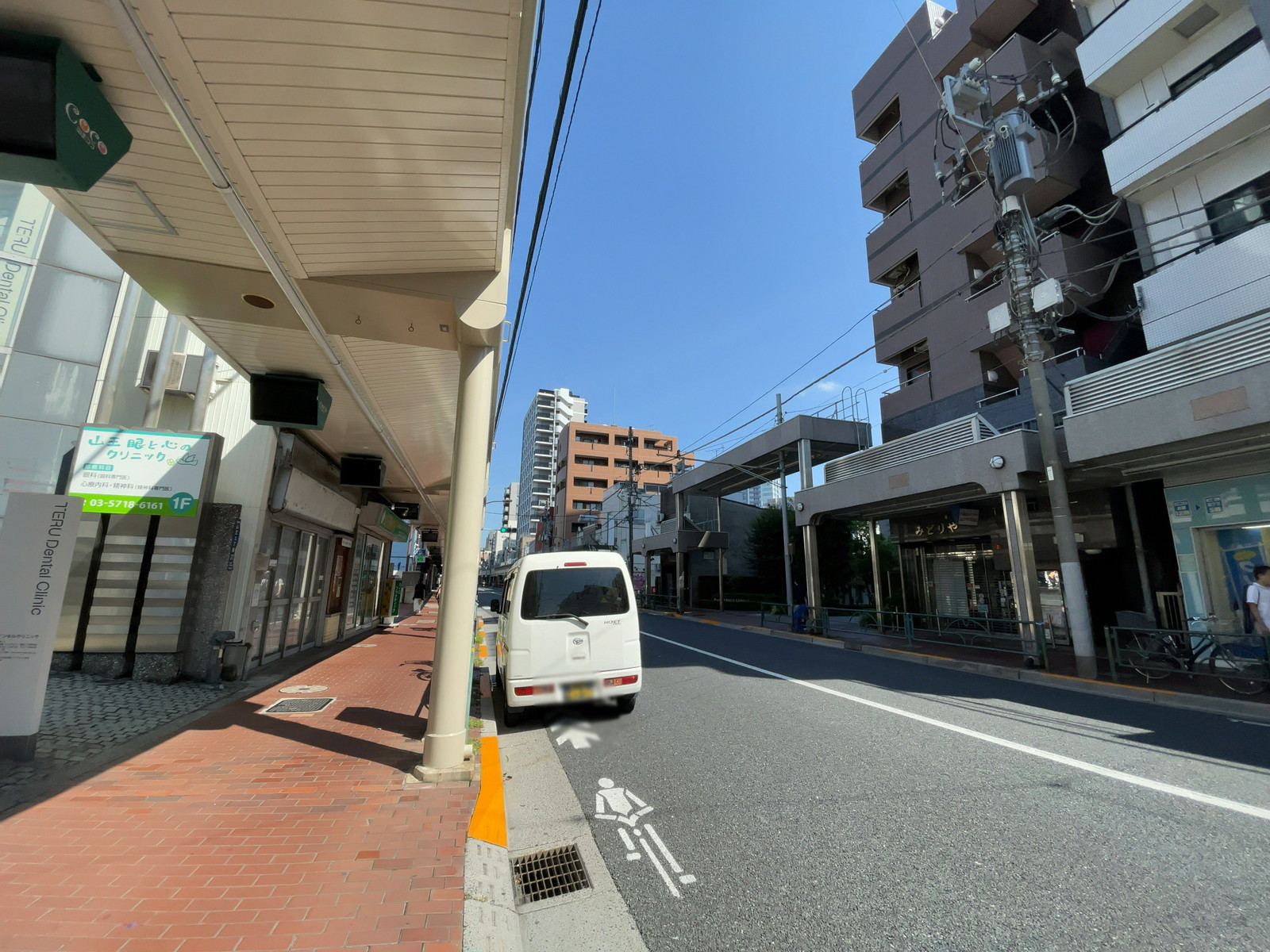 大森ラルタビル前面の通り