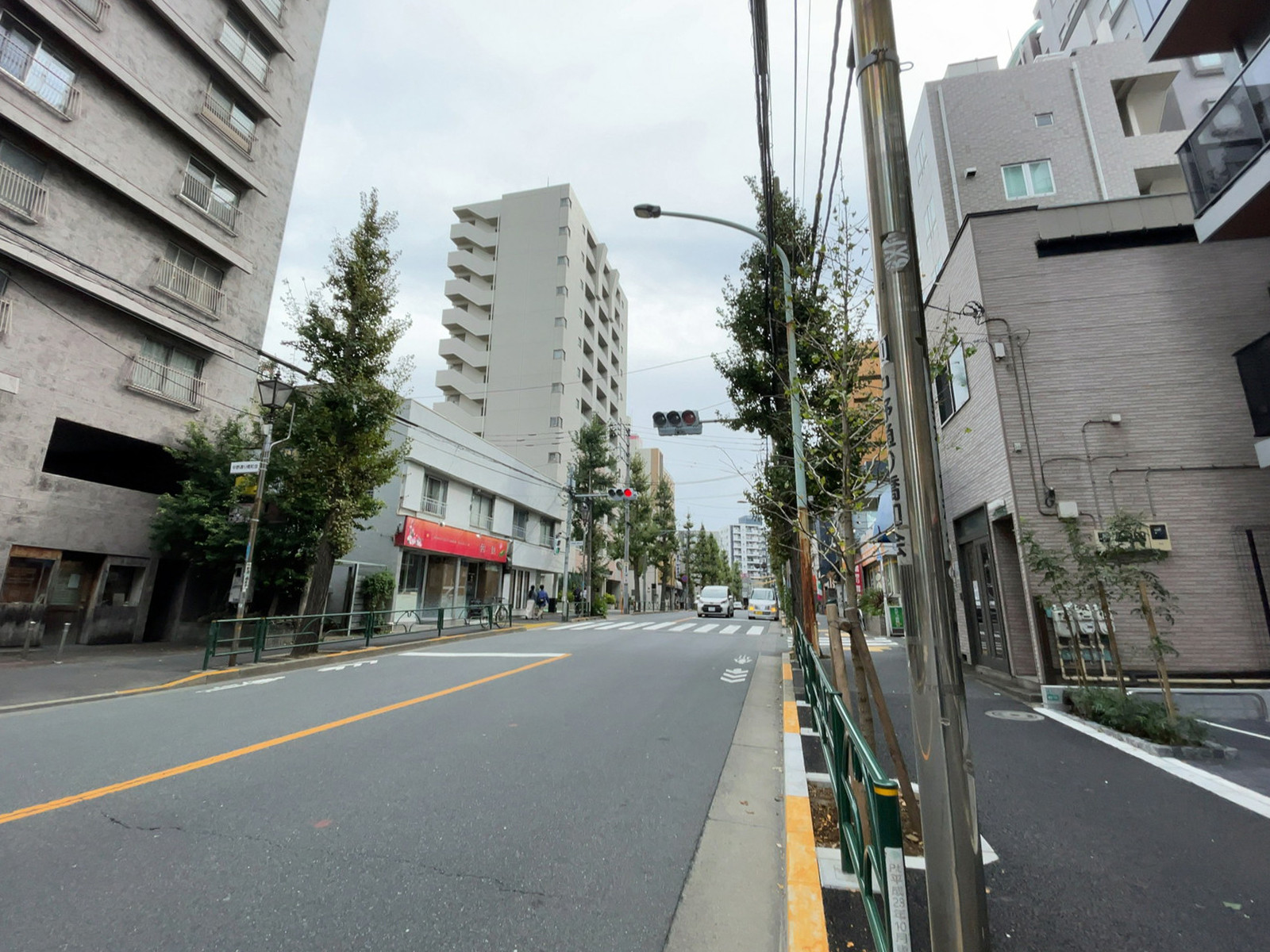 キャピトル丸山前面の通り