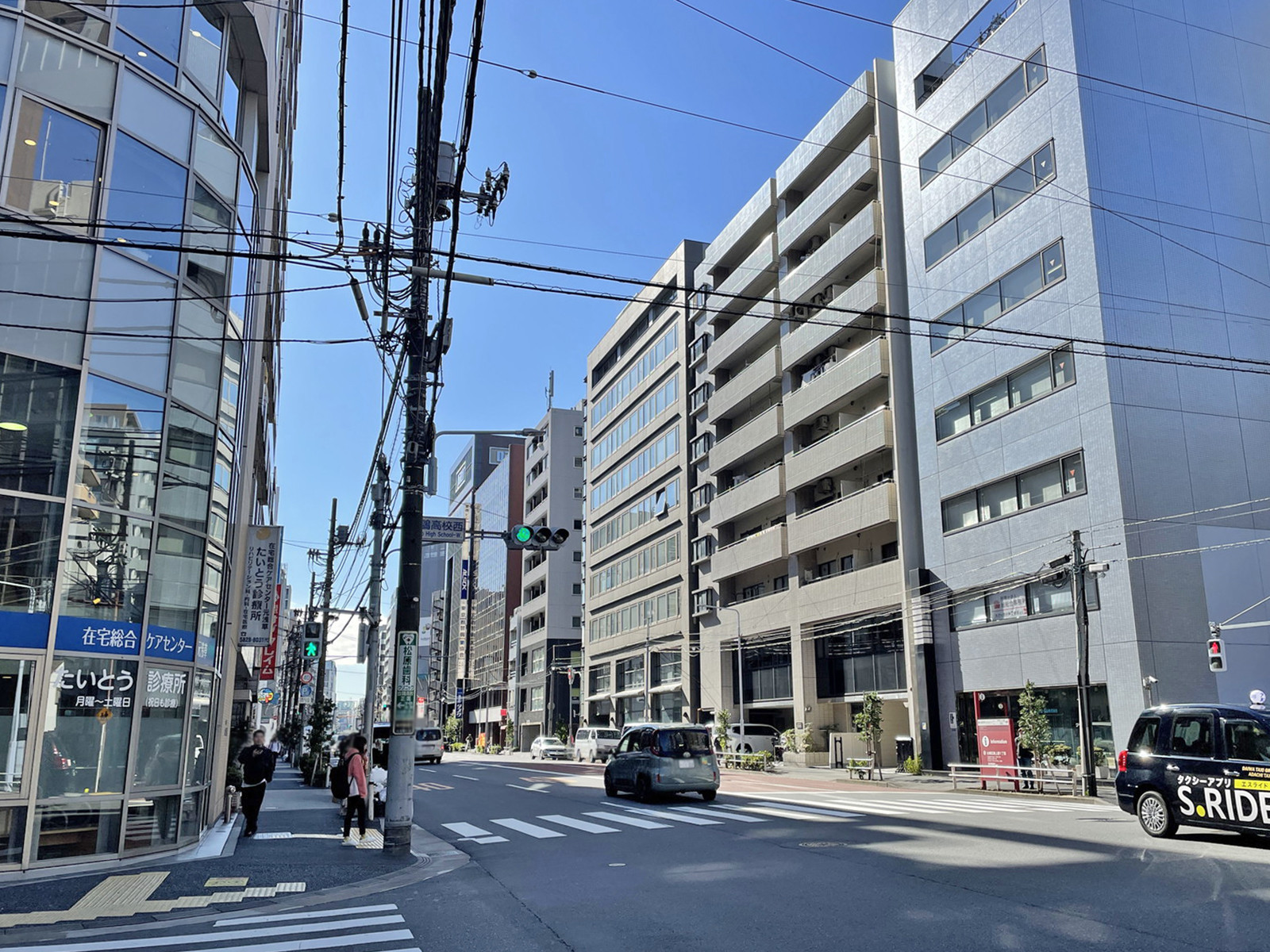 元浅草MNビル前面の清洲橋通り