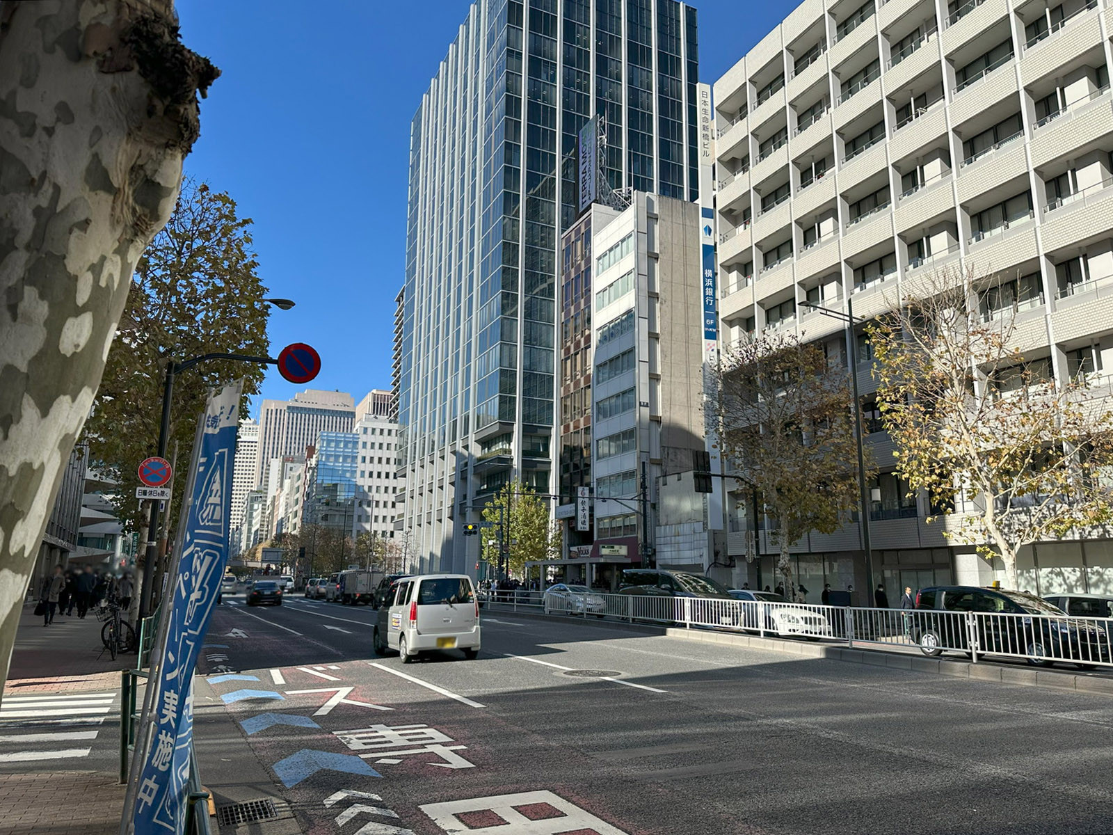 1東洋海事ビル前面の日比谷通り