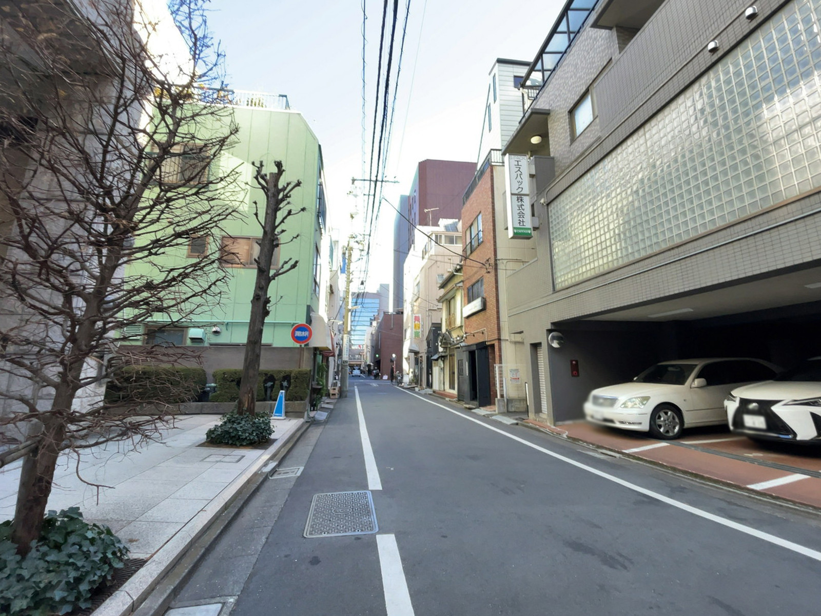 京阪亀戸ビル前面の通り