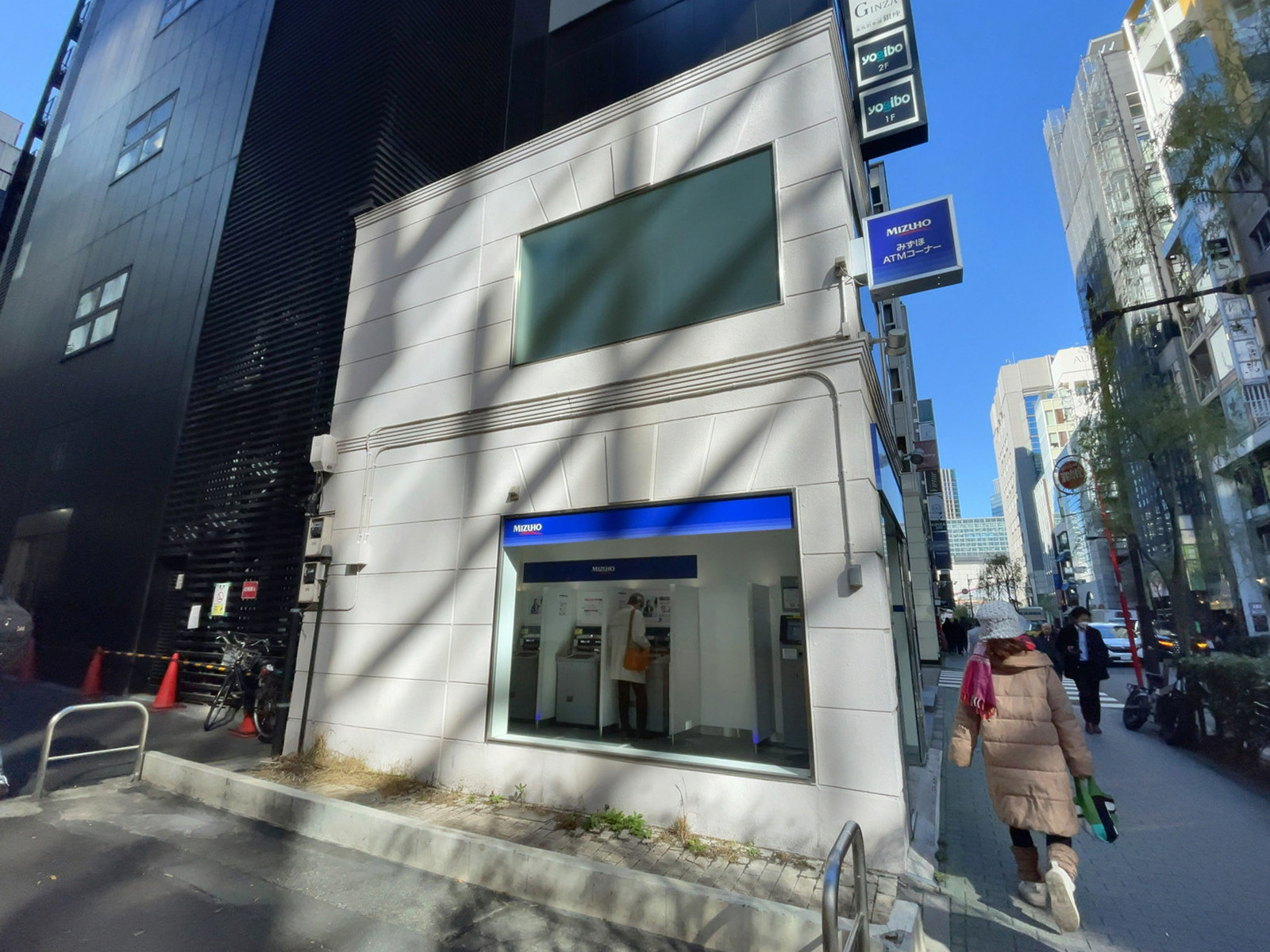 徒歩1分のみずほ銀行ATM 銀座二丁目出張所