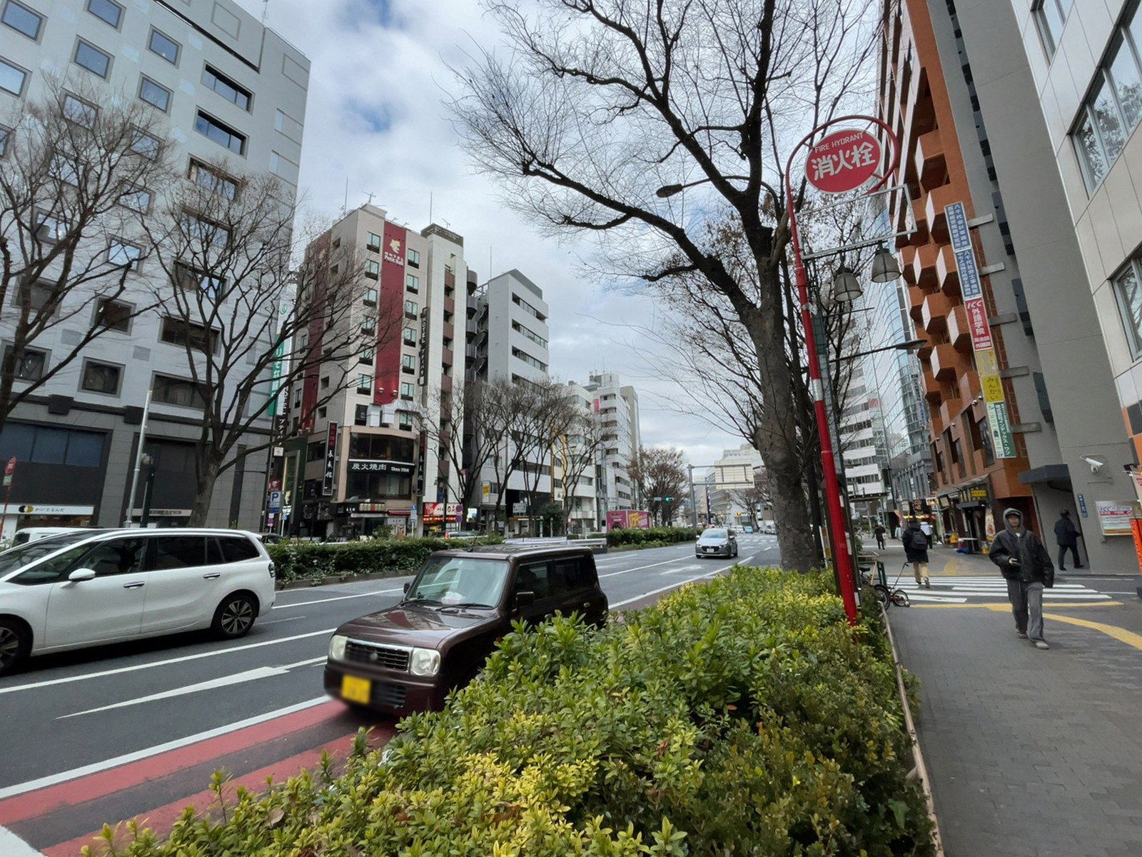 新宿通東洋ビル前面の通り