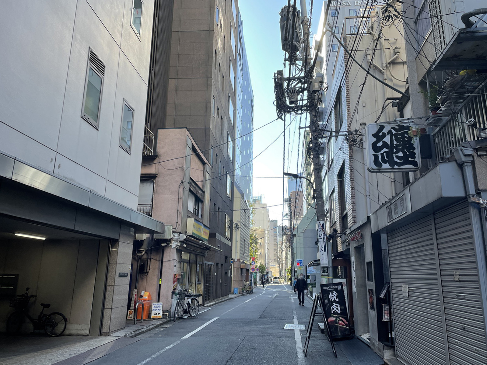 VILLA芝大門前面の通り