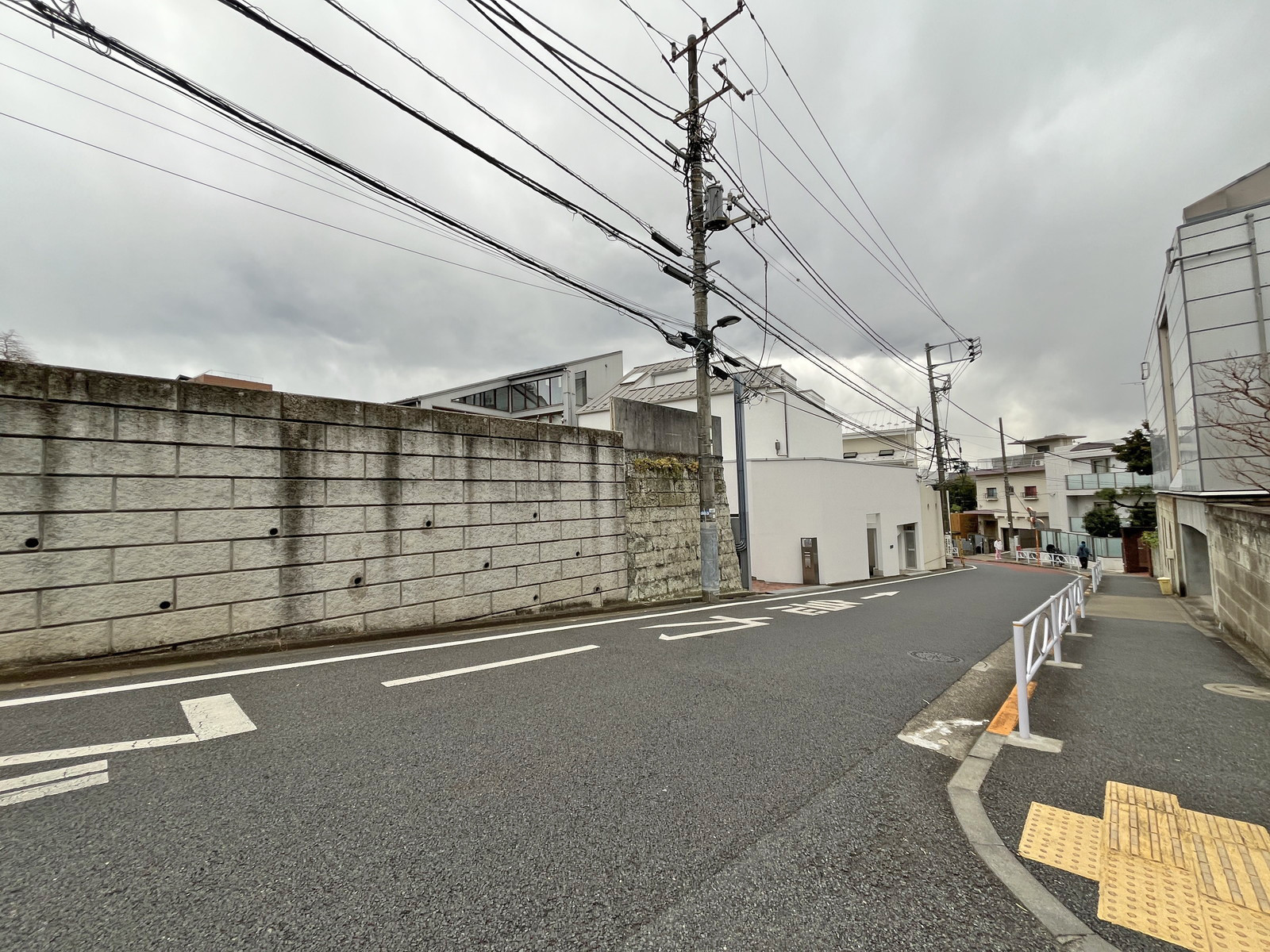 青葉台の家前面の西郷山通り