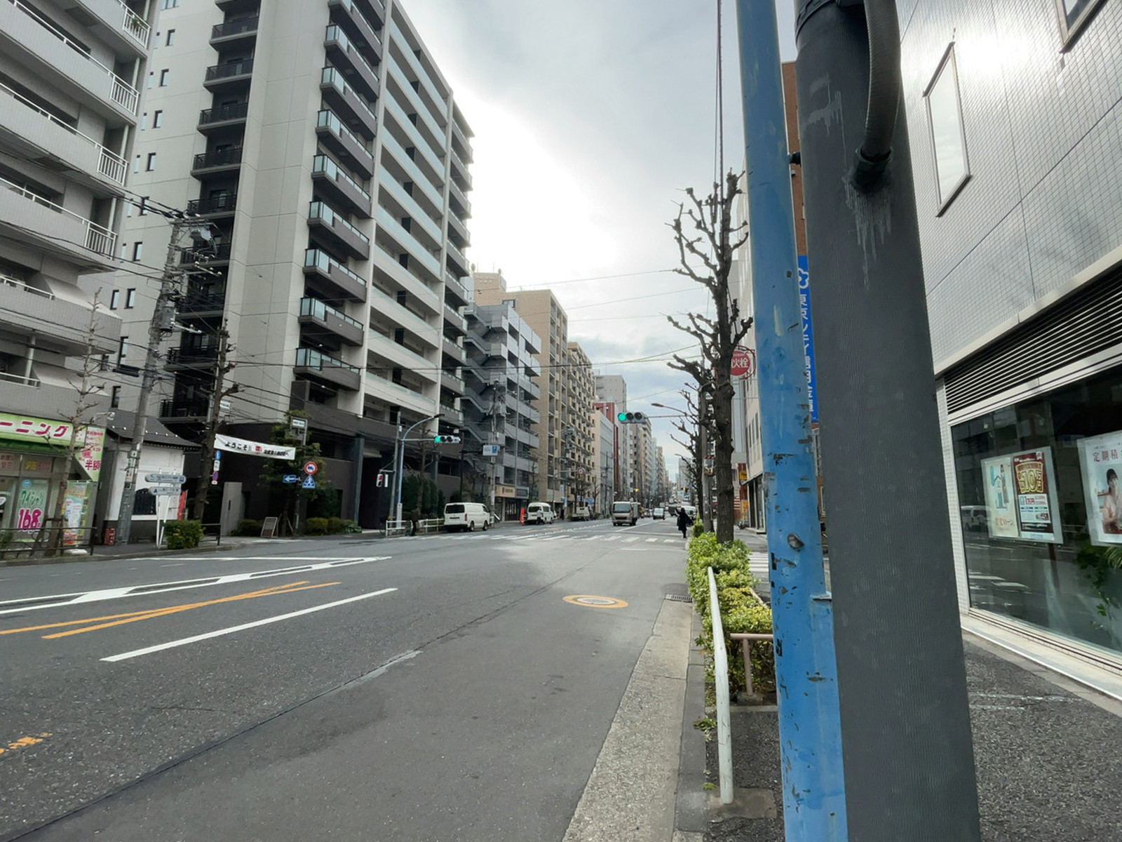藤和江戸川橋ビル前面の通り