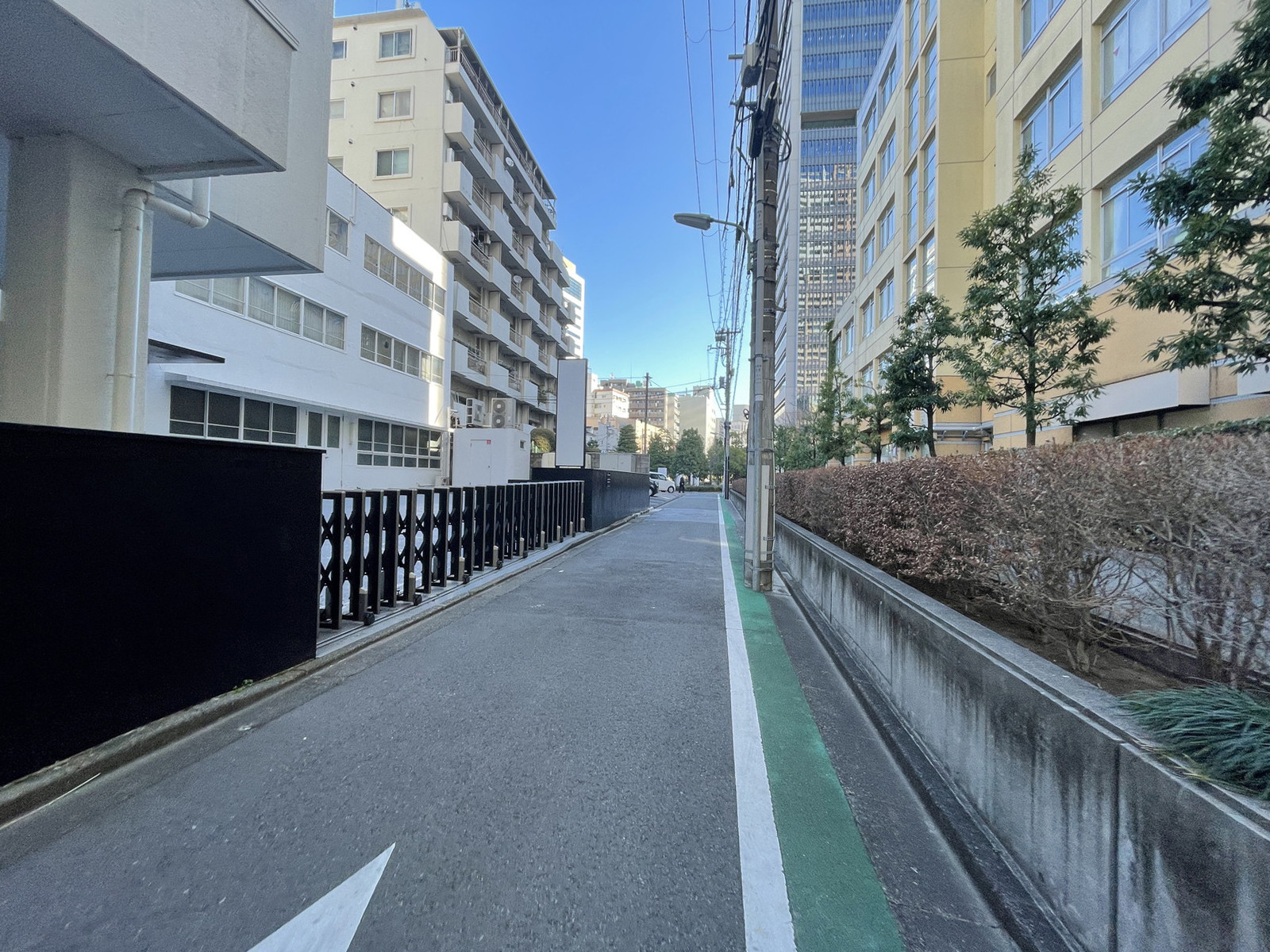 東和ビル前面の通り