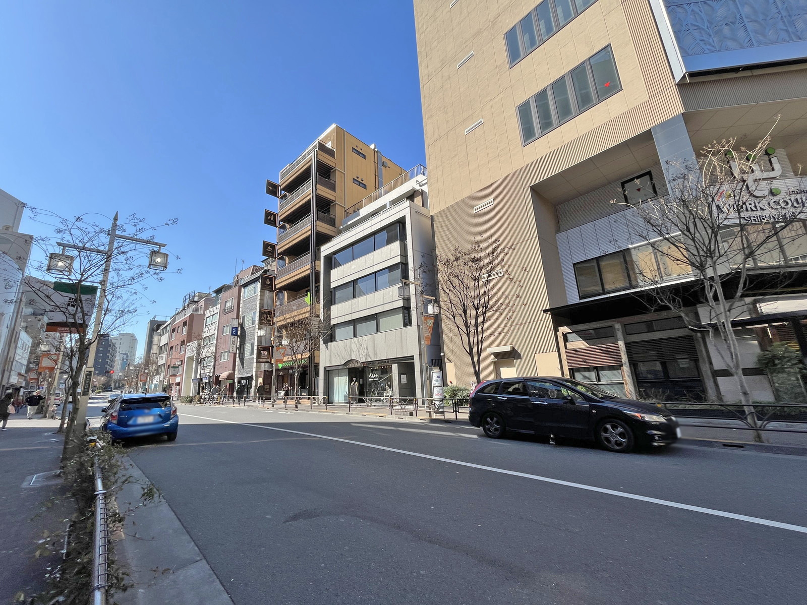桜沢ビル前面の松濤文化村ストリート