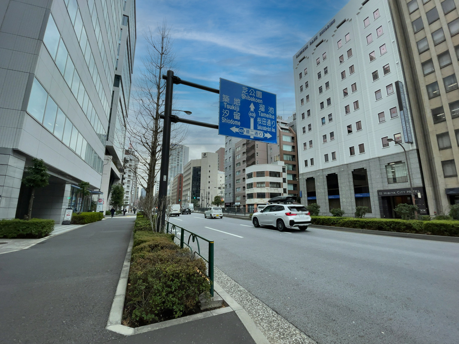 Tsao Hibiya前面の日比谷通り