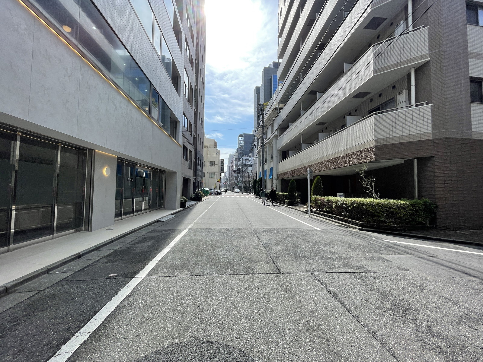 THE GATE 小伝馬町前面の通り