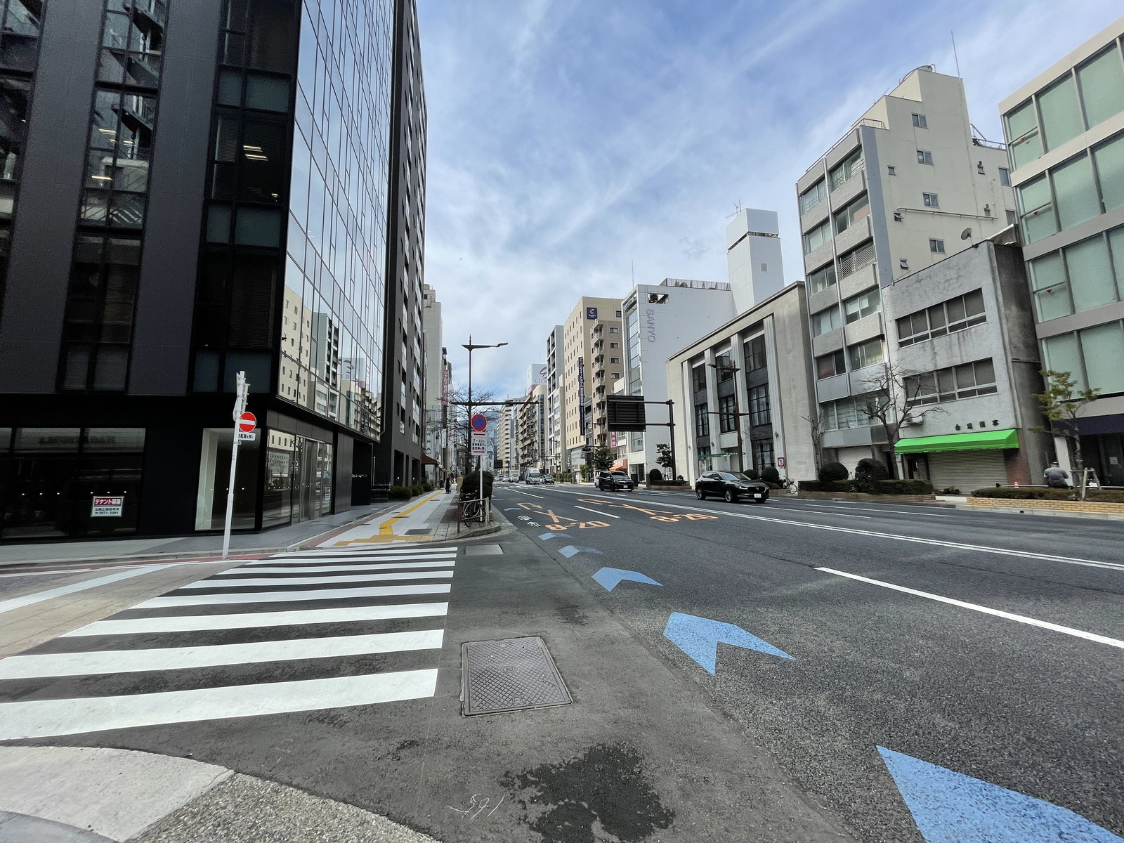 馬喰町1丁目ビル前面の通り