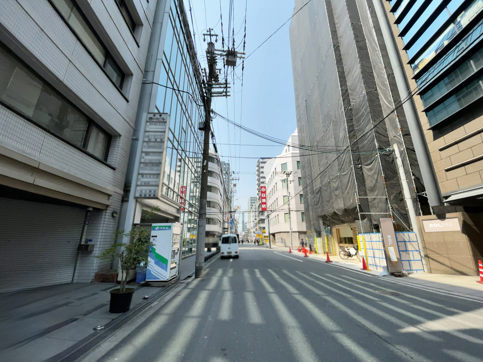SD船場ビル前面の通り