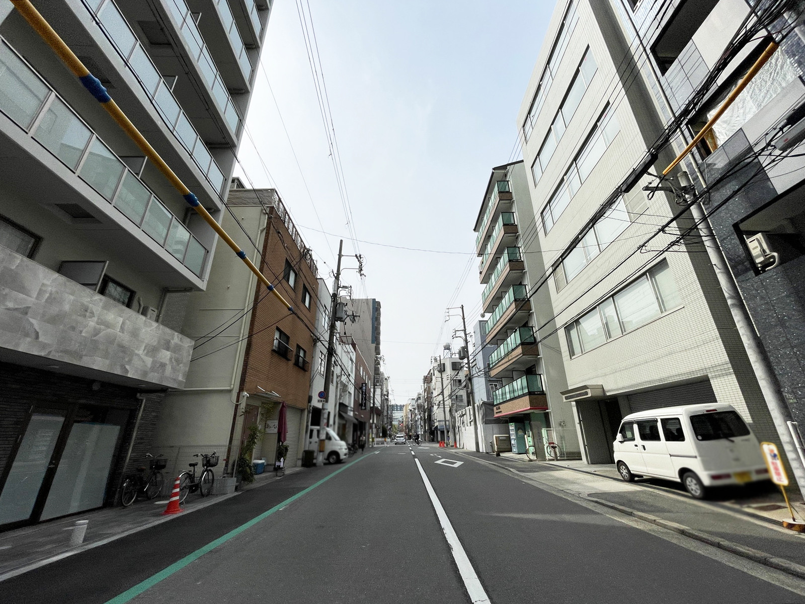 第二合田ビル前面の通り