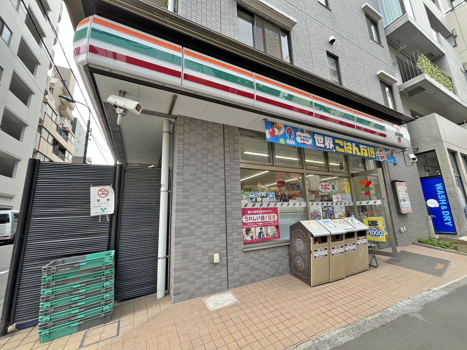 徒歩1分のセブン-イレブン 築地7丁目店