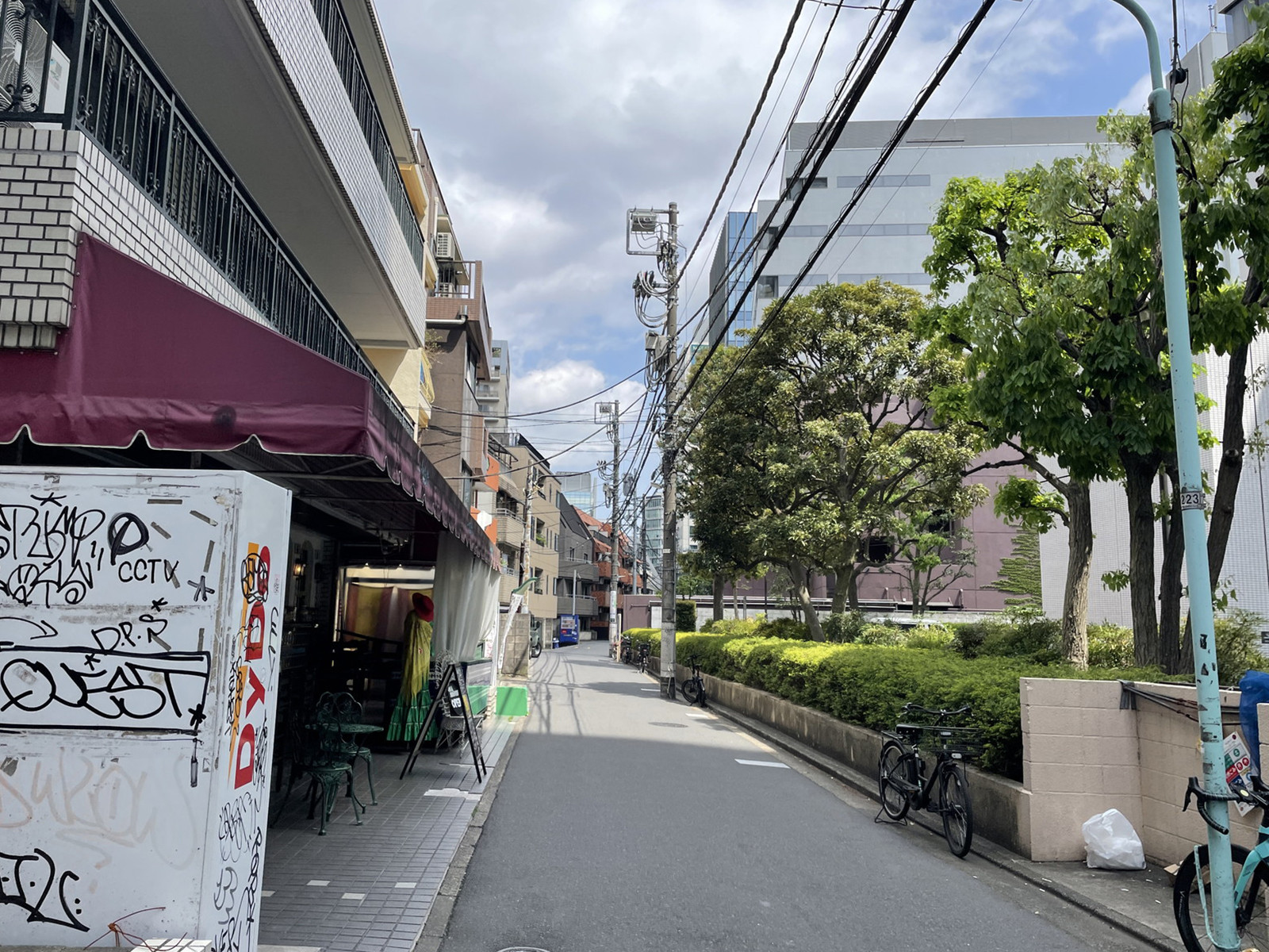 デリス第2ビル前面の通り