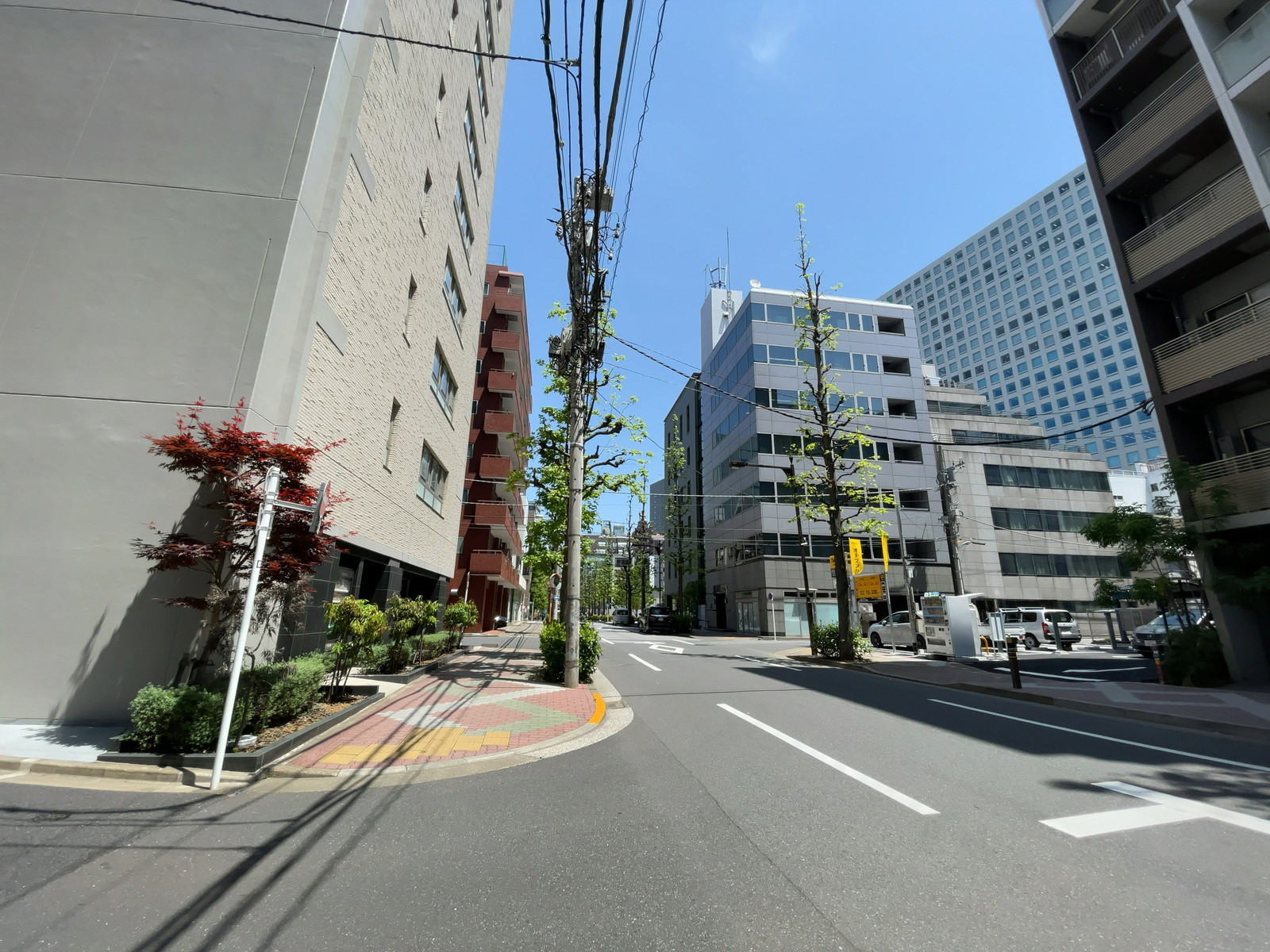 ヤマタネ箱崎ビル前面の通り