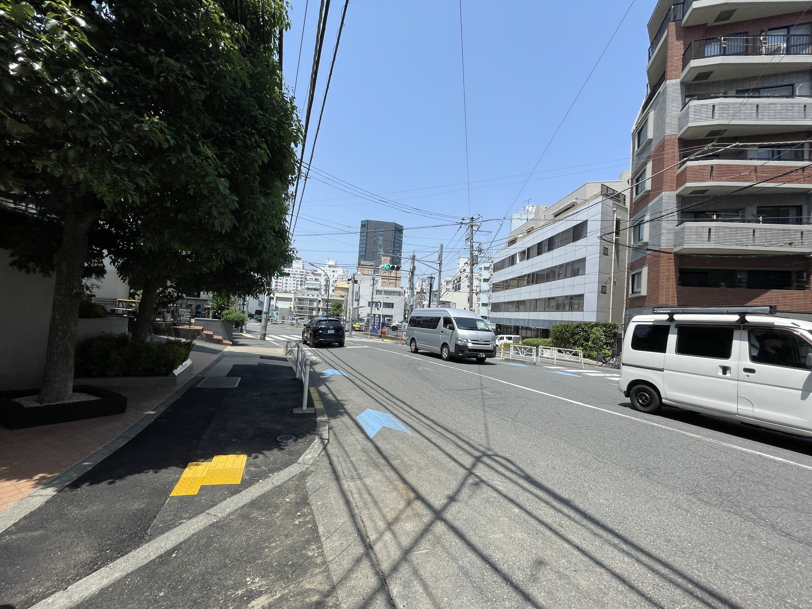 パークレーン前面の通り