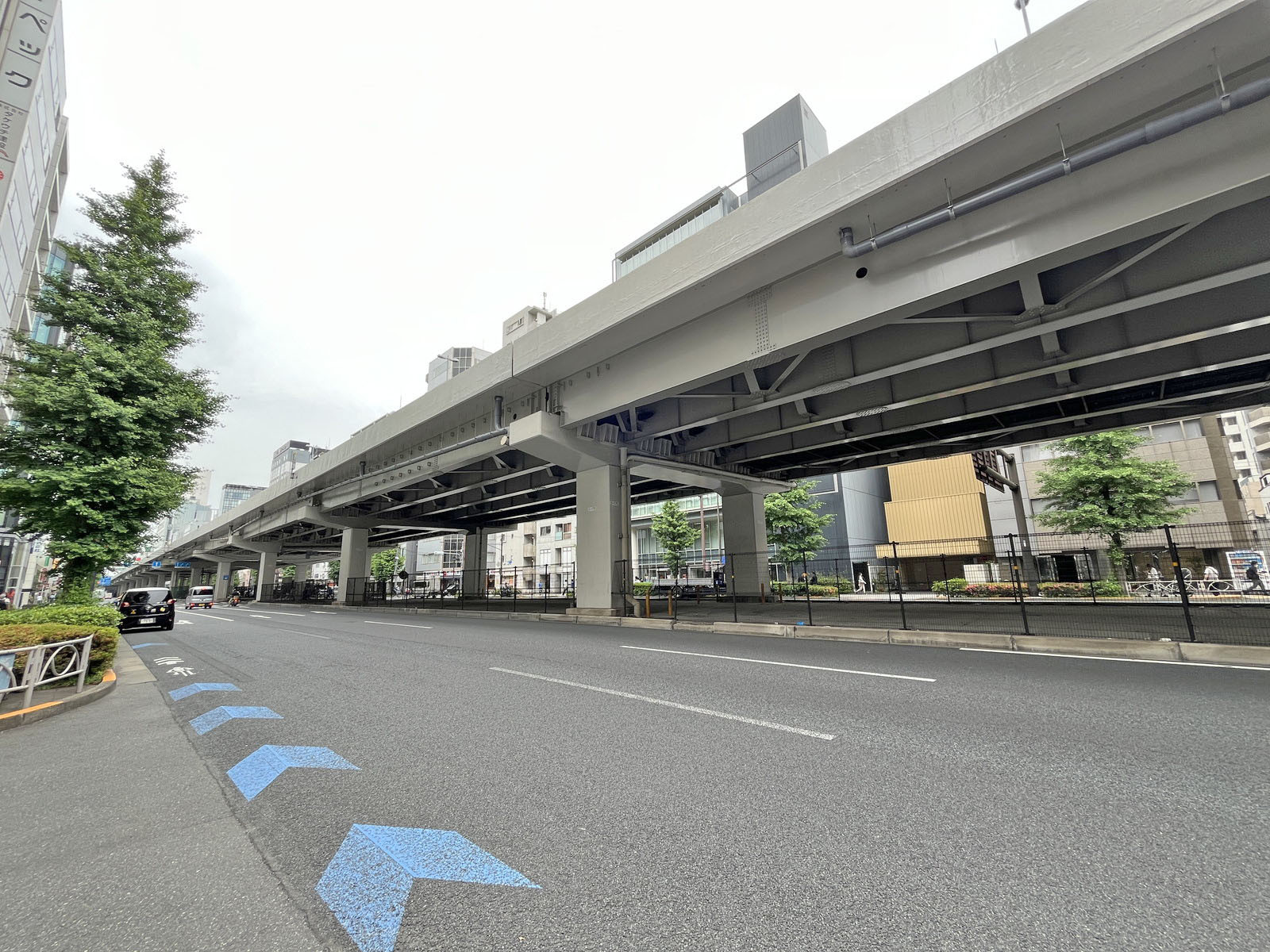 第七協立ビル前面の昭和通り