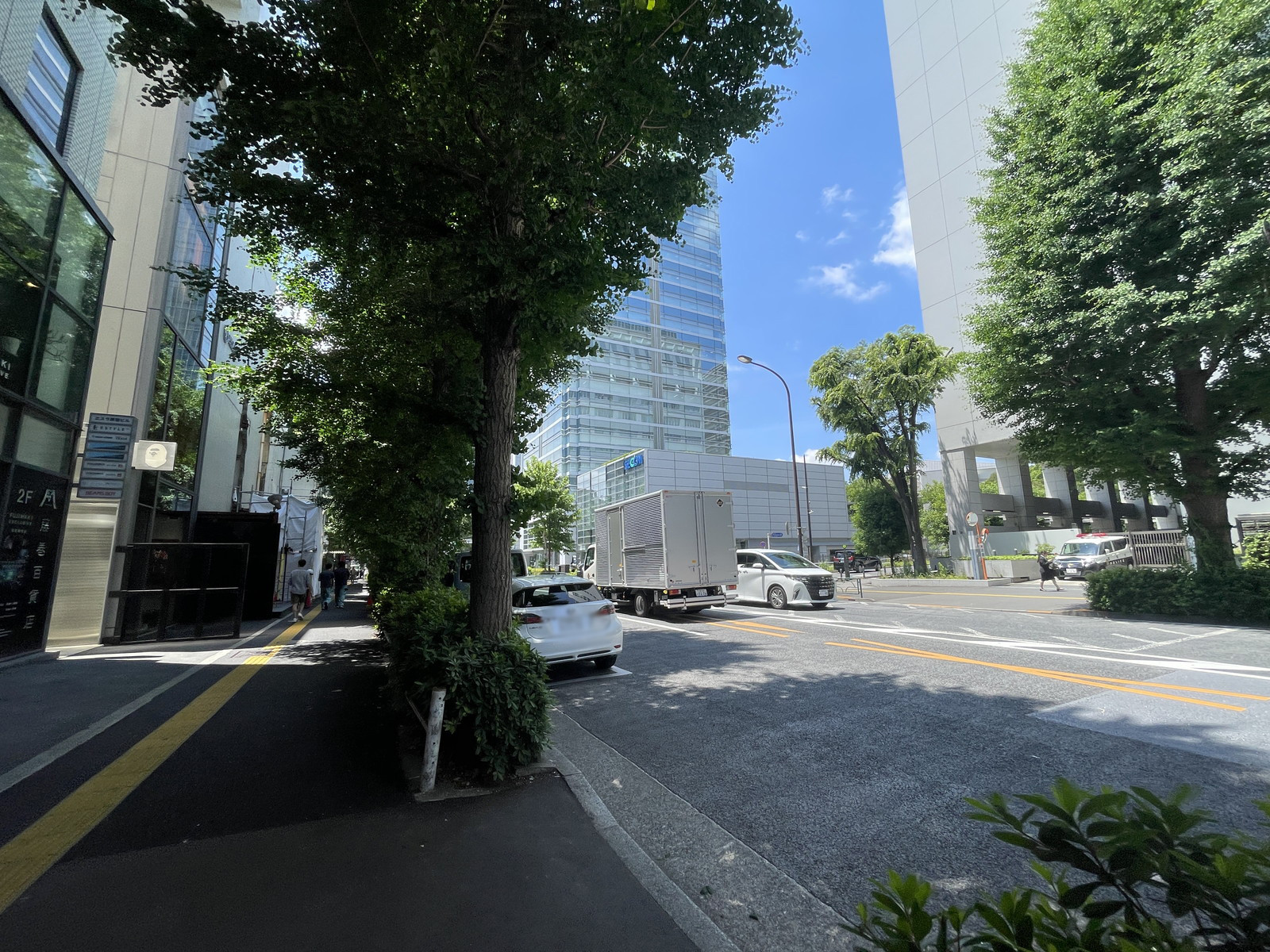 エスラ原宿ビル前面の通り