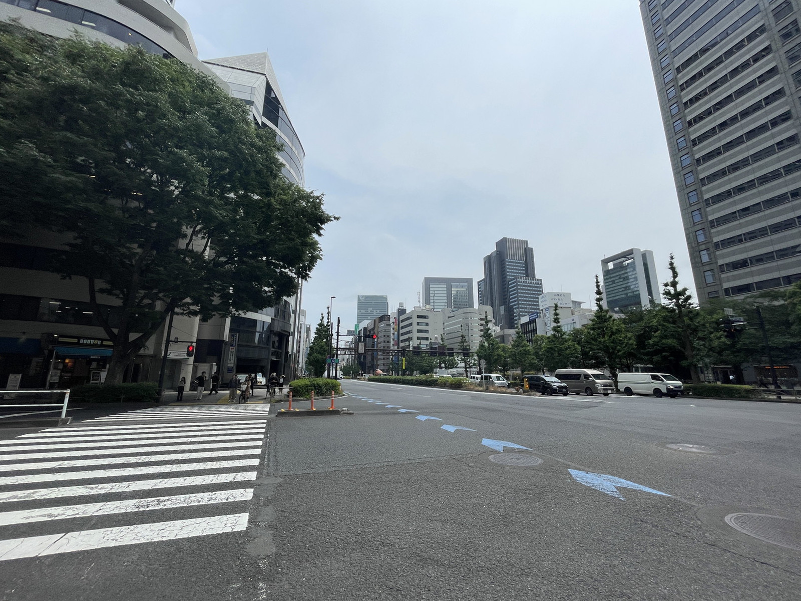 JRE西新宿テラス前面の通り
