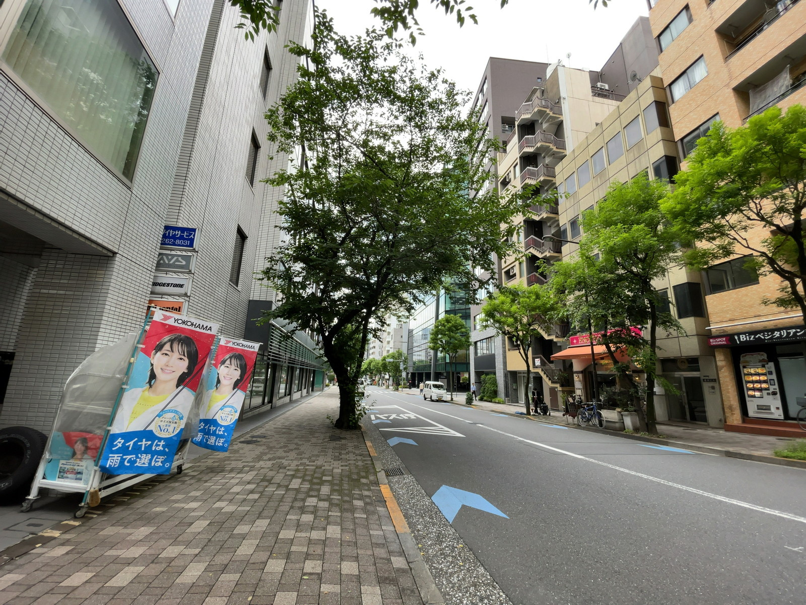 隼町MTビル前面の通り