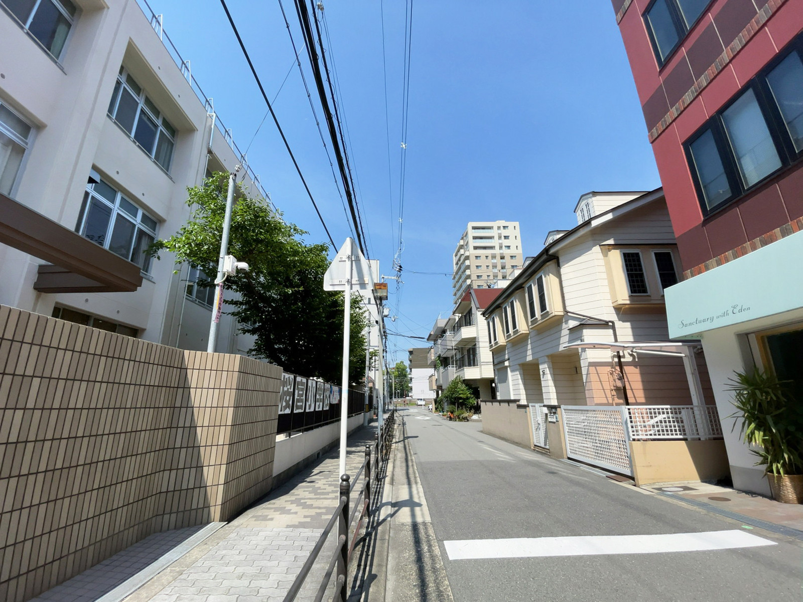 ルーナメゾン前面の通り