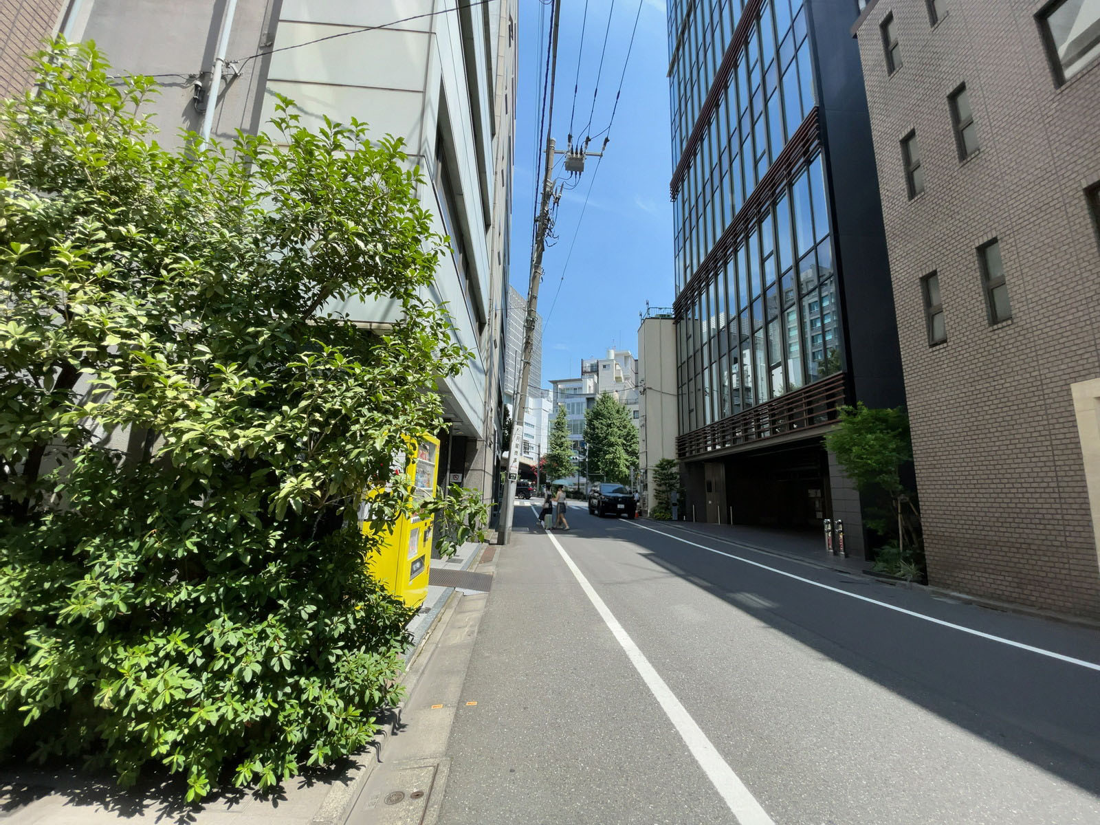 八丁堀中央ビル前面の通り