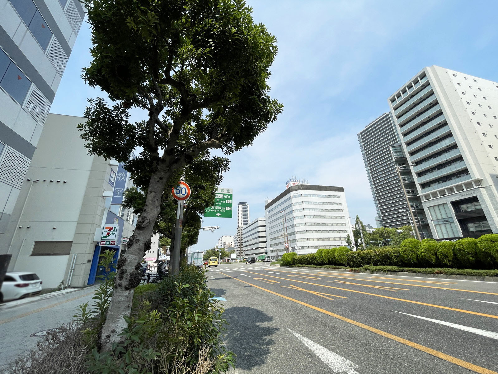 長堀佐野ビル前面の通り