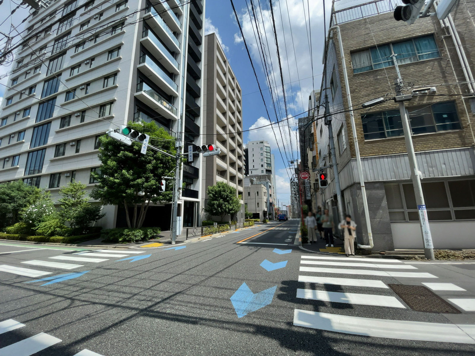 サン・クロレラビル前面の通り