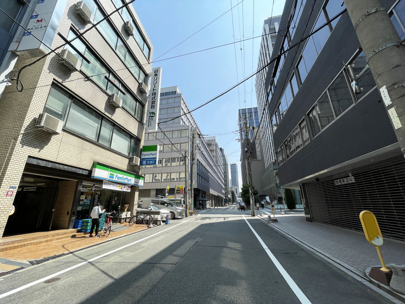 大洋社ビル前面の通り