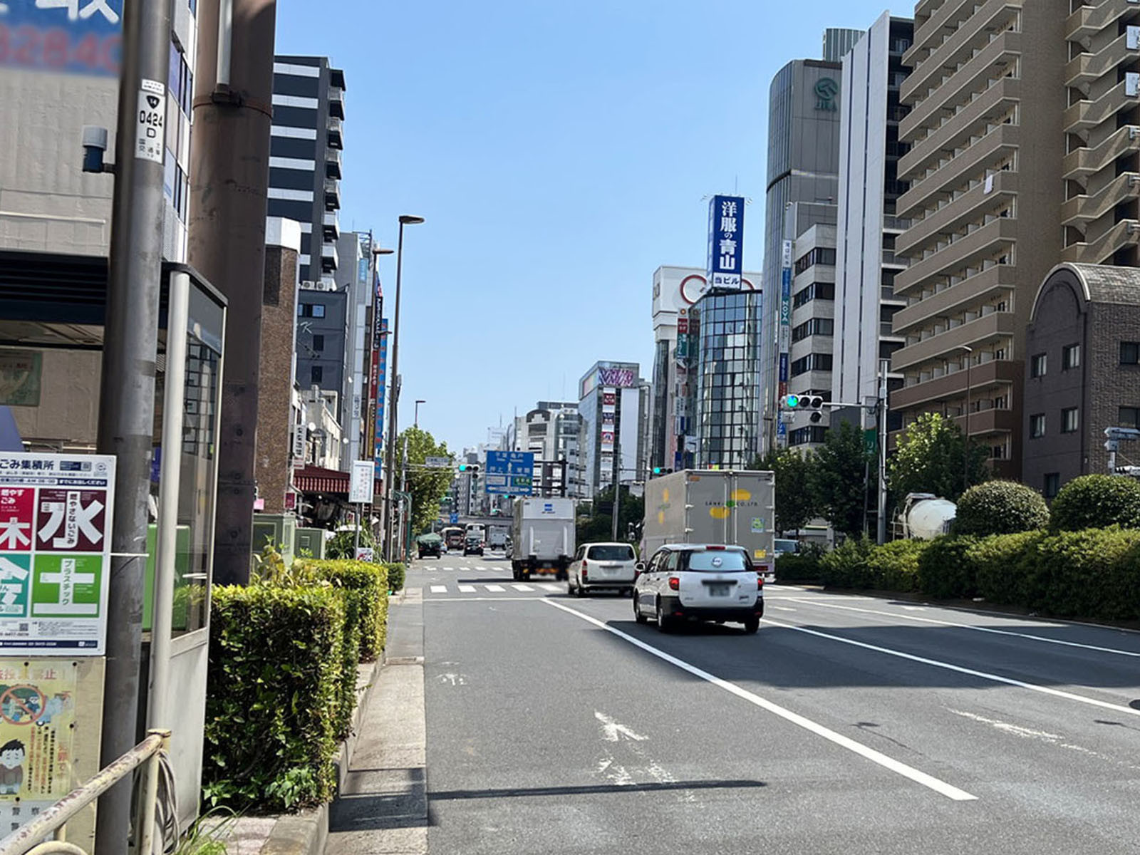 錦糸町サンライズビル前面の通り